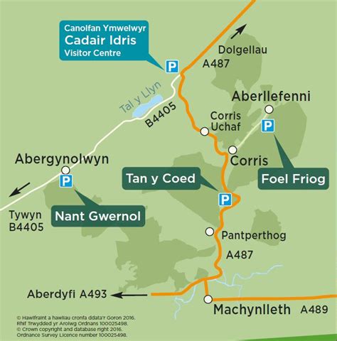 tan y coed map.